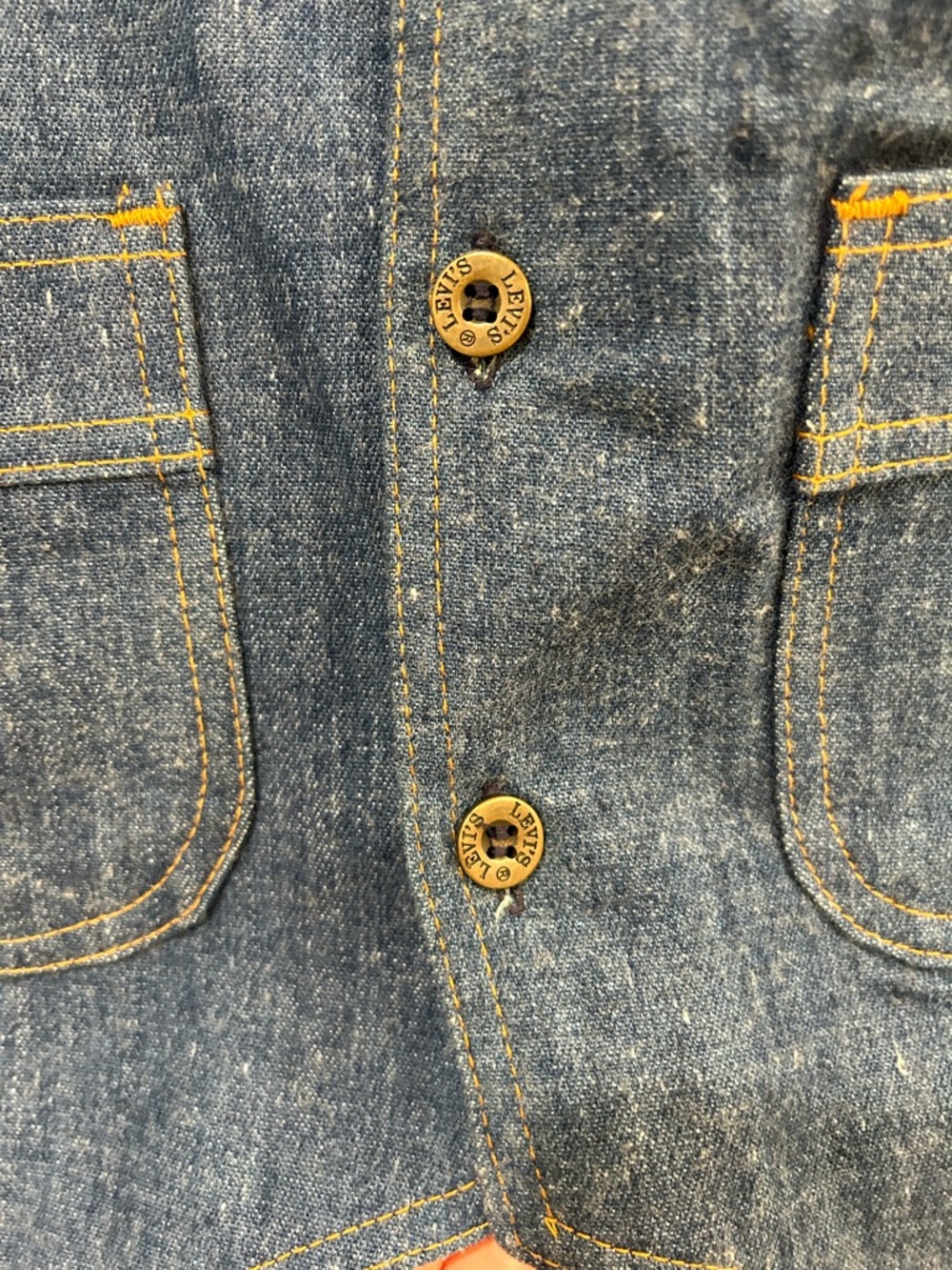 Rare 70s VINTAGE Levi’s Panatela Tailored Leisure Denim Vest Men’s S Women’s M/L - Picture 6 of 13